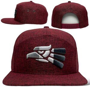 Hecho en Mexico Eagle Snapback Camper Cap, 3D Embroidery, Flat Brim